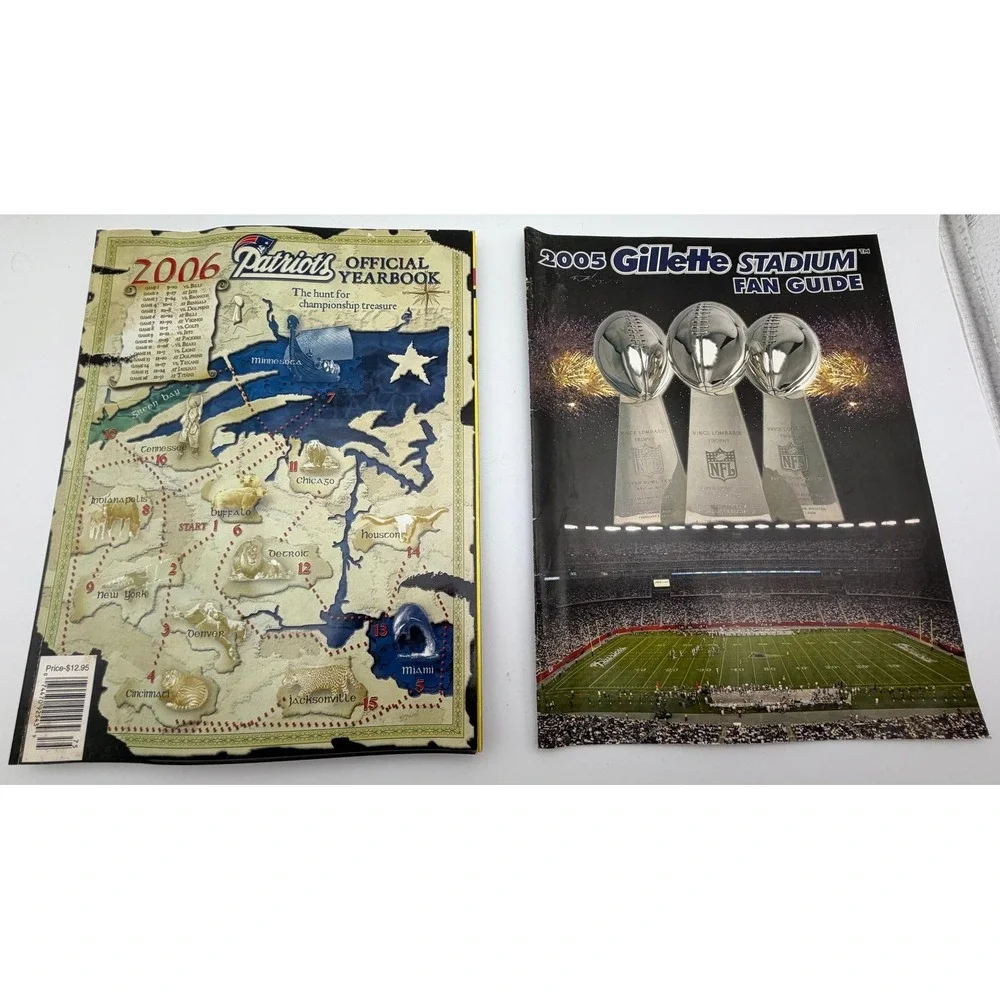 New England Patriots 2006 Official Yearbook 2005 Gillette Stadium Fan Guide Lot
